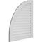 Ekena Millwork Quarter Round Top Left Surface Mount PVC Gable Vent w/ 3-1/2"W x 1"P Standard Frame, 36"W x 42"H GVPQL36X4201SF - alternate 5
